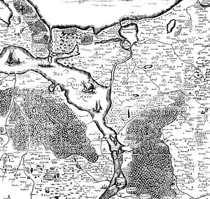Ausschnitt der Groen Landkarte des Herzogtums Pommern