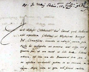 Brief von E. Lubinus